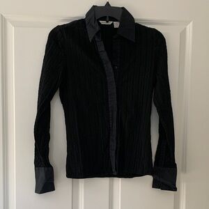 Richard Malcolm Black Textured Button Down Shirt